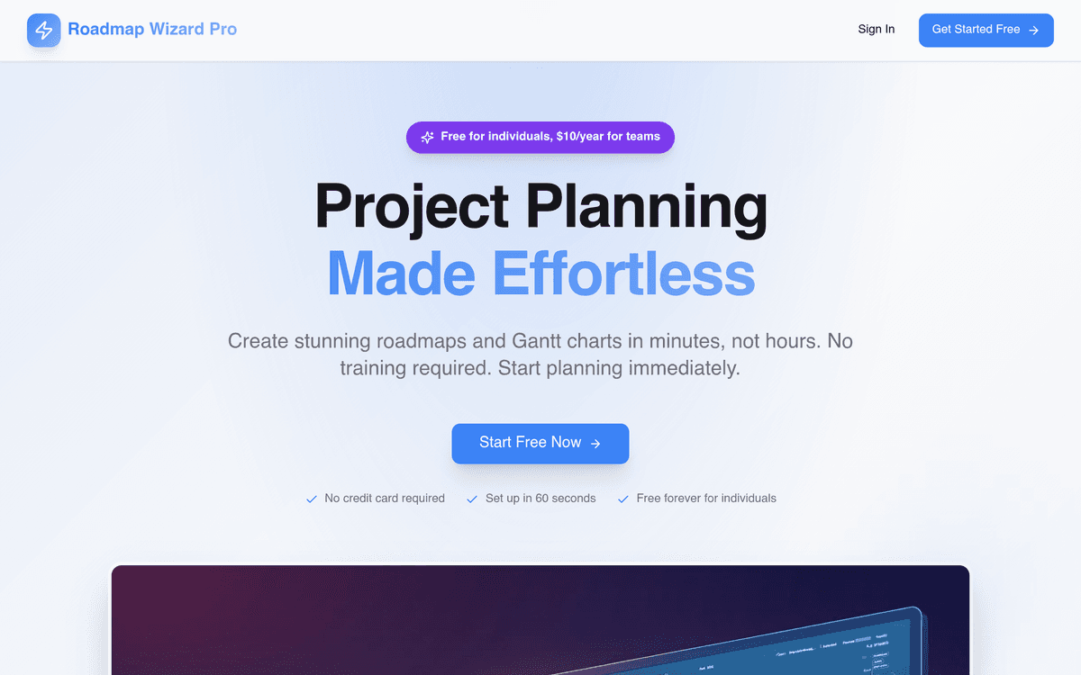 Roadmap Wizard